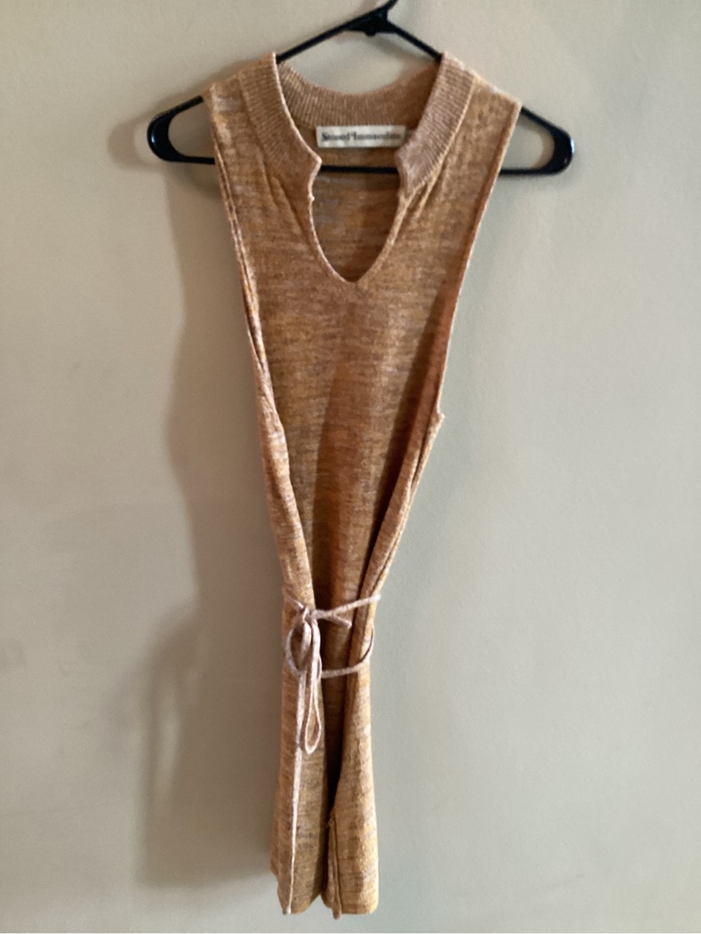 Stoned Immaculate Marled Mustard Brown Sweater dress